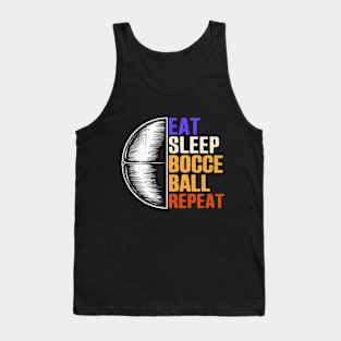 intage Eat Sleep Bocce Ball Repeat Bocce Game Player Tank Top